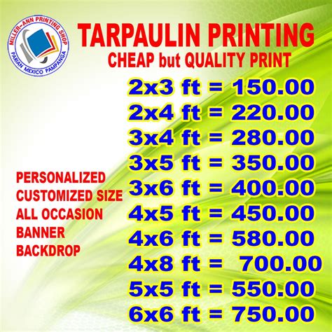 Tarpaulin Printing Services | Shopee Philippines