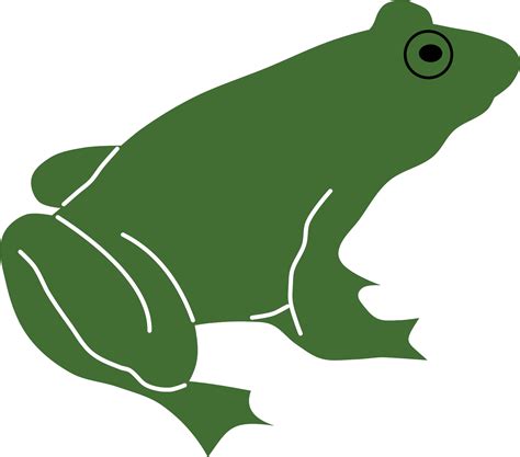 Frog Silhouette Green Clipart - Full Size Clipart (#5445568) - PinClipart