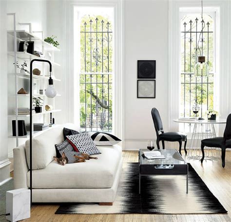 For-an-elegant-living-room-we-choose-a-black-and-white-rug For-an-elegant-living-room-we-choose ...