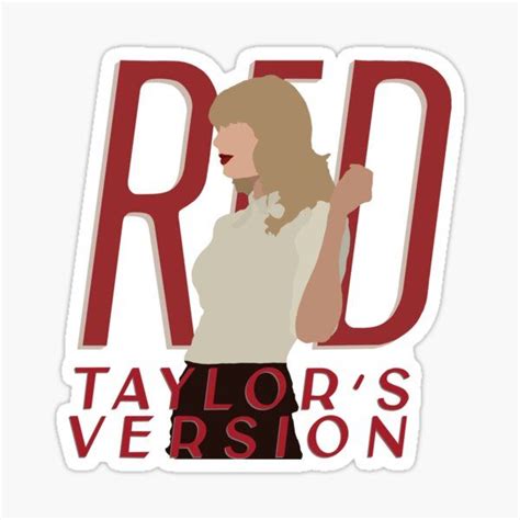 red taylor’s version promo Sticker by designsbysara58 | Taylor swift red, Printable stickers ...