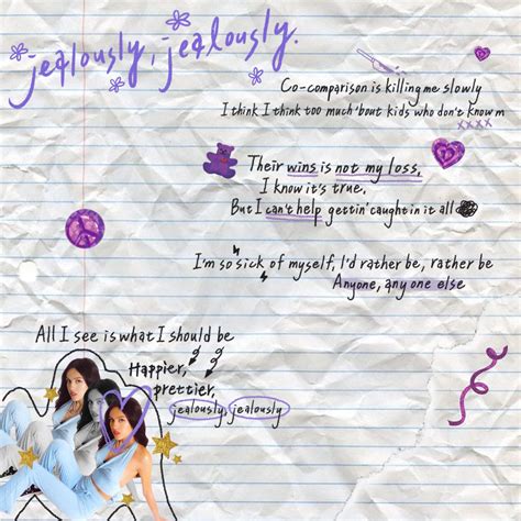 Olivia Rodrigo- jealousy jealousy lyrics in 2021 | Kutipan, Desain, Wallpaper ponsel