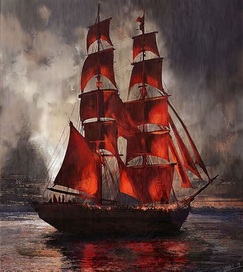 Pin on Cool Images | Pirate ship art, Ship paintings, Old sailing ships