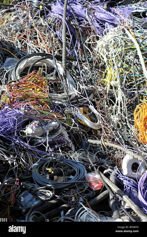 copper cable scrap Stock Photo - Alamy