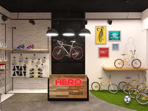 Hero Cycles - Store Identity on Behance | Cycle store, Bicycle store ...