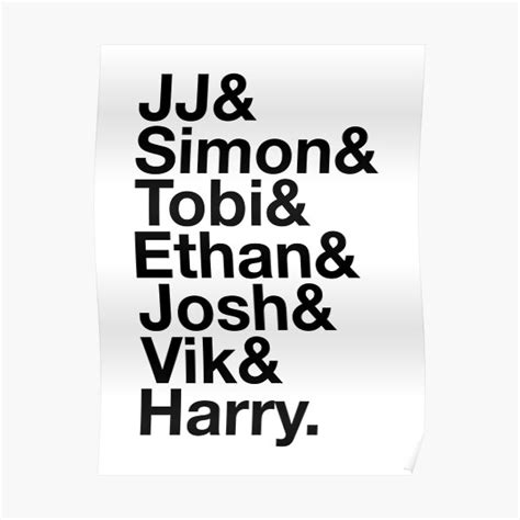 "Sidemen Names List Ampersand " Poster for Sale by cc5931 | Redbubble