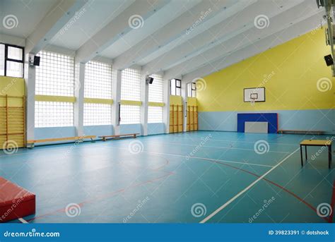 School gym indoor stock image. Image of interior, exercising - 39823391