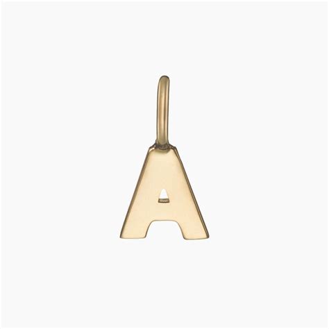 Solid Gold Alphabet Pendant | Solid gold, Pendant, Gold letter pendants