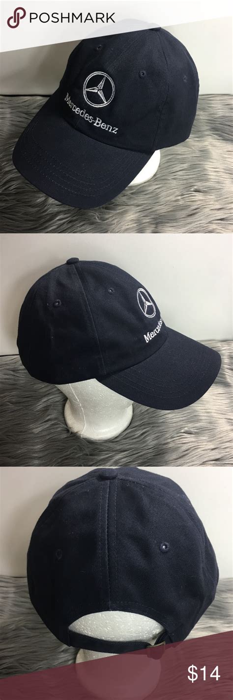 Mercedes Benz With Logo Black Hat Cap Adjustable Mercedes Benz With ...