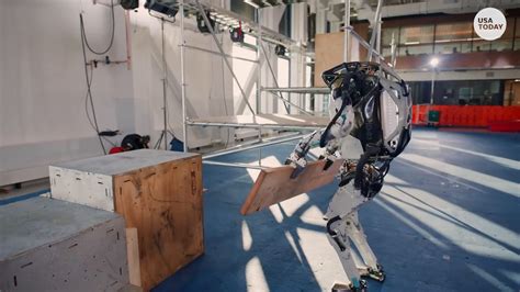 Atlas, a humanoid robot, shows off some complicated tricks