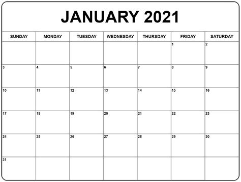 2021 Monthly Calendar Printable Word - You can choose monthly, quarterly, and yearly calendars ...