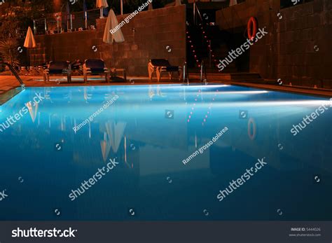 Luxury Hotel Swimming Pool Night Stock Photo 5444026 | Shutterstock