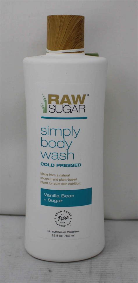 Raw Sugar Simply Body Wash Cold Pressed Vanilla Bean & Sugar 25 Ounces ...