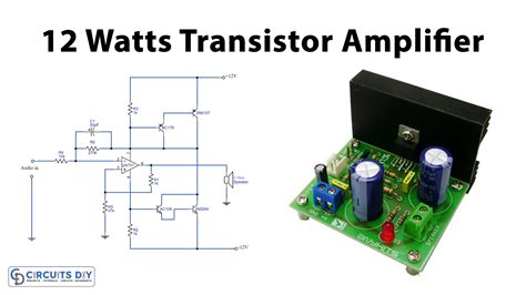 12 Watts Transistor Amplifier Circuit