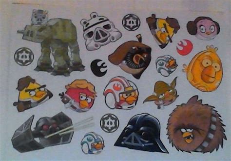 Angry Birds Star Wars stickers (set 2) | Star wars stickers, Angry ...