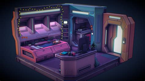 Sci-Fi Room - 3D model by Mapachin (@Mapachin93) [092503f] - Sketchfab