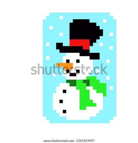 Pixel Art Snow Stock Vector (Royalty Free) 1343323997 | Shutterstock