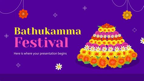 Bathukamma Festival | Google Slides & PowerPoint template