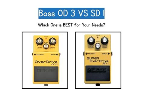 Boss OD 3 Vs. SD 1 - Overdrive Shootout (WORTH the Premium?)