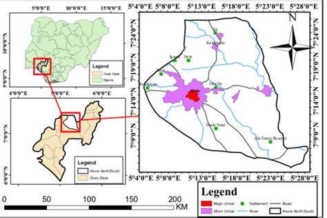 Akure North South map