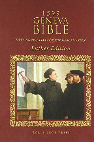 1599 Geneva Bible: Luther Edition: 9781938139352 - AbeBooks