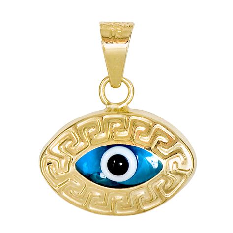 Turkish Evil Eye Charm - 10K Yellow Gold - Jewelry - Charms