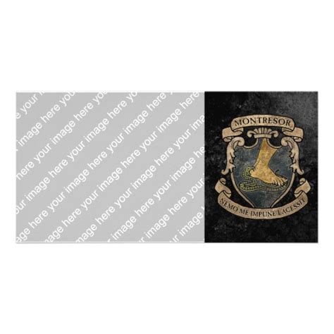 Montresor Coat of Arms Custom Photo Card | Zazzle