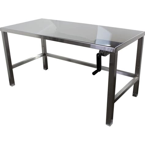 Manual Lift Table - EnduraSteel Stainless Steel Tables