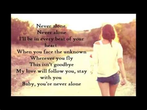 Never Alone by Lady Antebellum (Lyrics) - YouTube