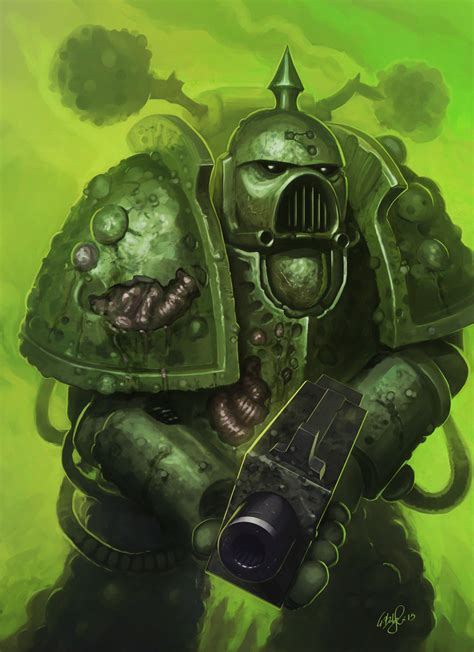 ArtStation - Death Guard Plague Marine