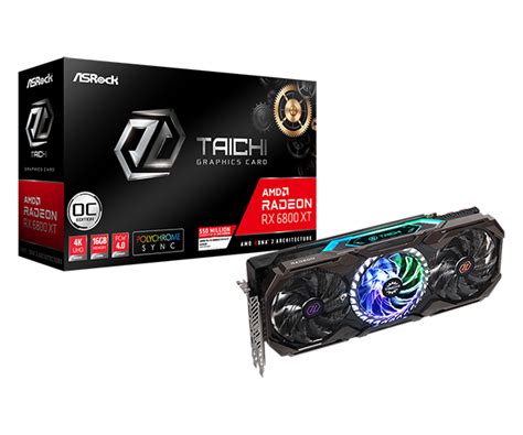 ASRock Radeon RX 6800 XT Phantom Gaming Graphics Card With 16GB GDDR6, AMD RDNA (RX6800XT PG ...