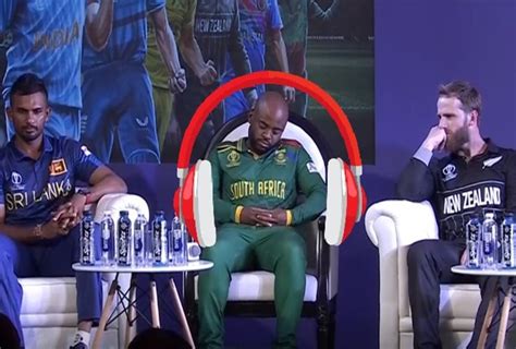 Temba Bavuma Becomes Butt of All Jokes as he Sleep’s During ICC Captain’s Meet – VIRAL PIC ...