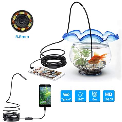 Rigid Wireless Endoscope Camera, Endoscope Camera with 6 LED, IP67 ...