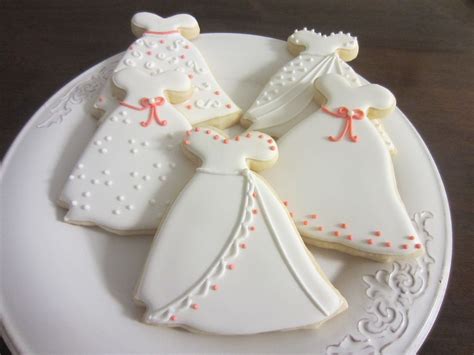 dress Bride Cookies, Wedding Dress Cookies, Cookie Wedding Favors ...