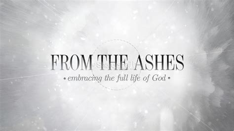 ShareFaith Media » From the Ashes: Title Graphics – ShareFaith Media