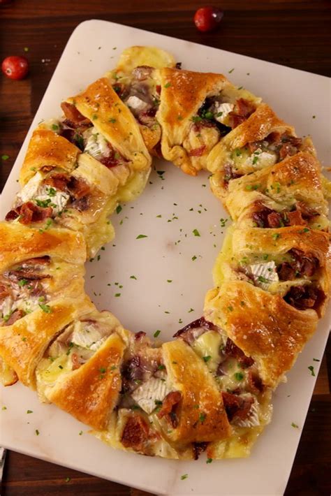 Bacon Brie Crescent Wreath – HolidayCooks.com