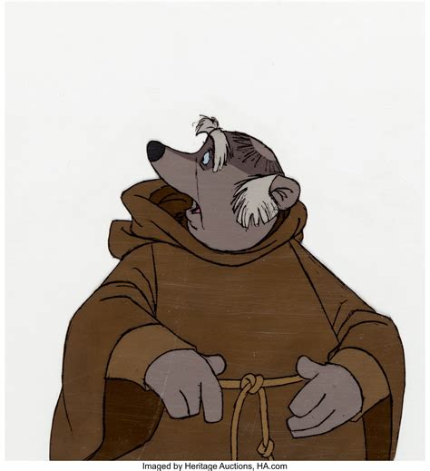 Robin Hood Friar Tuck Production Cel (Walt Disney, 1973) | Robin hood ...