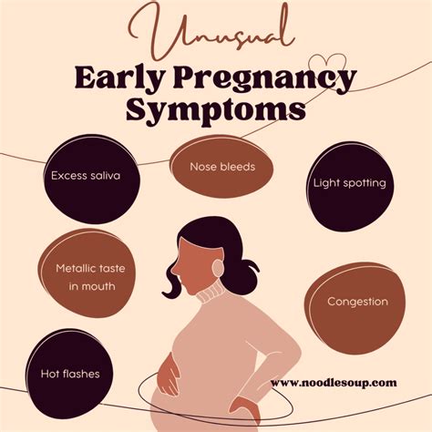 Unusual Early Pregnancy Symptoms Checklist - Noodle Soup