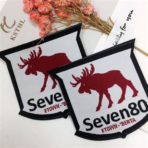 006Design high quality custom iron on patches woven tag for dress clothing – Custom Garment ...