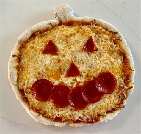 Gluten-Free Halloween Recipe: Jack-O'-Lantern Pizza (with King Arthur 00 Gluten-Free Pizza Flour)