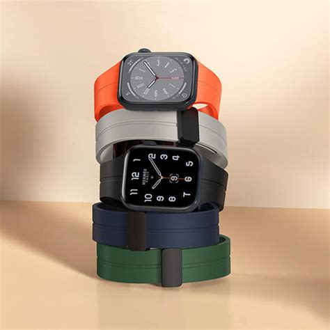 Apple Watch Magnetic Foldable Silicone Strap – GizModern