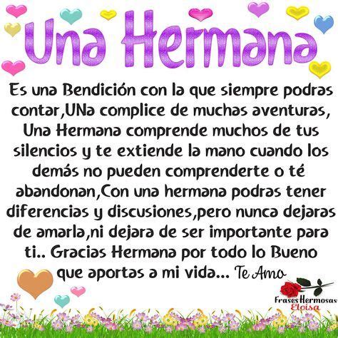 FrasesparatuMuro.com: Una Hermana | Sister birthday quotes, Happy birthday quotes, Happy ...