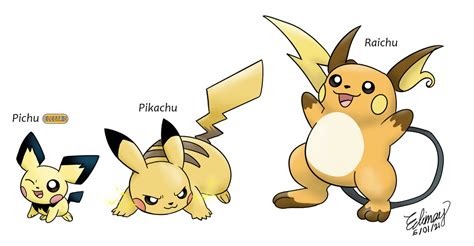 Pichu evolution by Edimay on DeviantArt