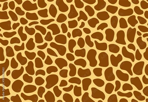 Giraffe print seamless pattern. Animal skin, giraffa spots abstract ...