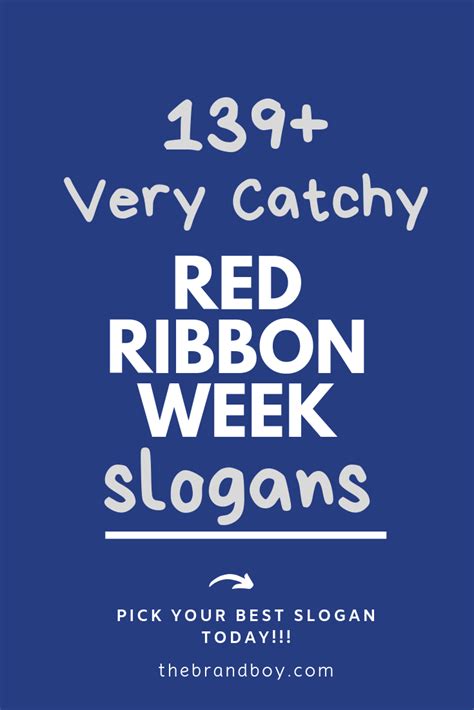 139+ Best Red Ribbon Week Slogans - thebrandboy.com | Red ribbon week, Red ribbon, Catchy slogans