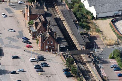 Stowmarket railway station - aerial | Railway station, Aerial images, Aerial