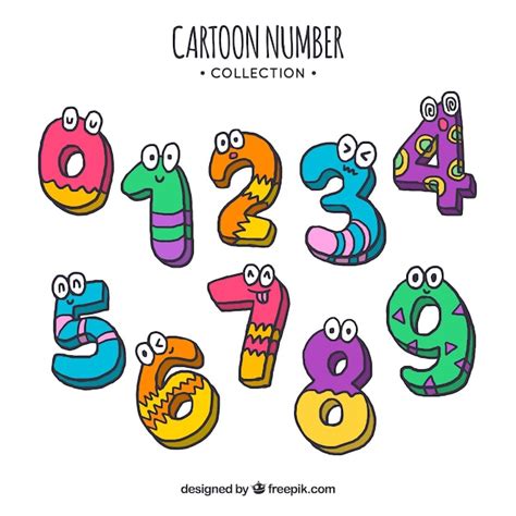 Free Vector | Cute number collection