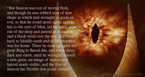 Of Sauron’s flight after his fall in the Second Age, The Silmarillion, Akallabêth Earth Memes ...