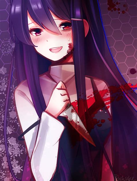 yuri with a knife kind of by PeachCak3 on DeviantArt