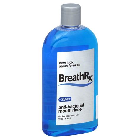 Breath RX (16 OZ) Alcohol Free Anti Bacterial Mouth Rinse For Bad Breath – Super Dental Store