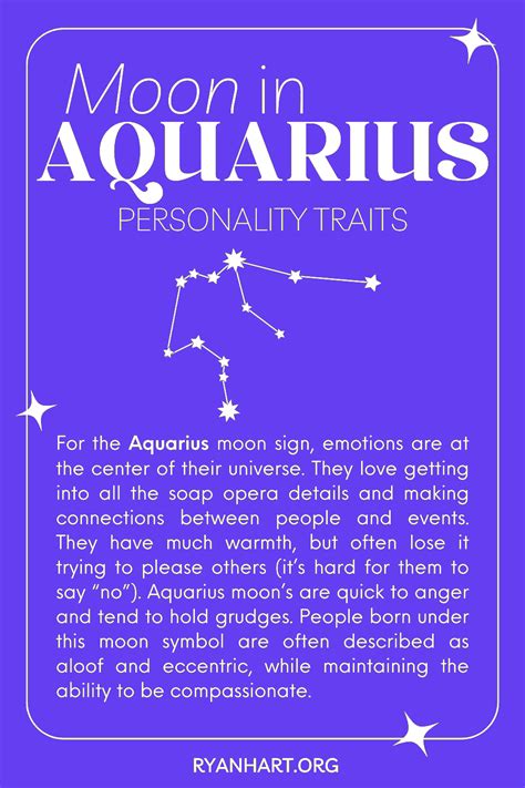 Aquarius Moon Sign Personality Traits | Ryan Hart